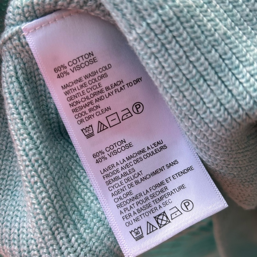 Tommy Bahama Women’s Bonita Boatneck Dolman Sleeve Aqua Sweater Size S - Picture 8 of 8